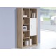 Como Natura Oak/White Bookcase with 1 Door