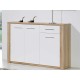 Como Natura Oak/White Shoes Cabinet