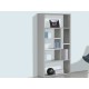 Venice Grey/White Open Shelf Unit