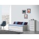 Cama Nido Venice Cinza/Branco