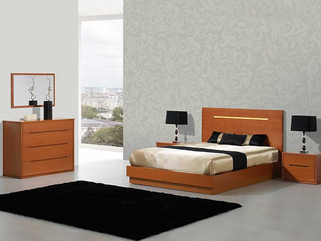 Venice Beech King Bedstead