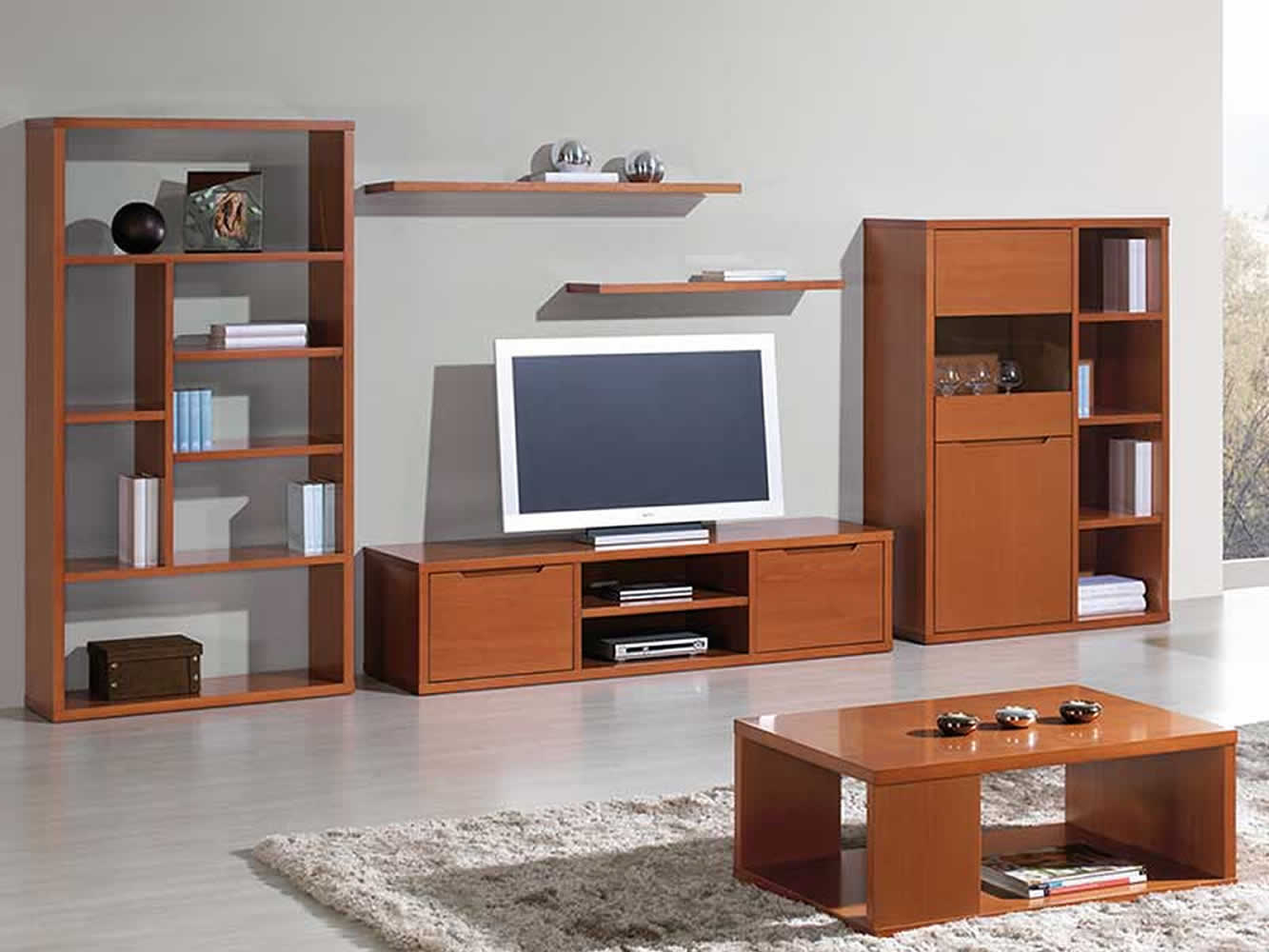 Venice Beech Open Shelf Unit