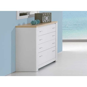 Florence Oak/White 4 Dr. Chest Florence Oak/White 4 Dr. Chest